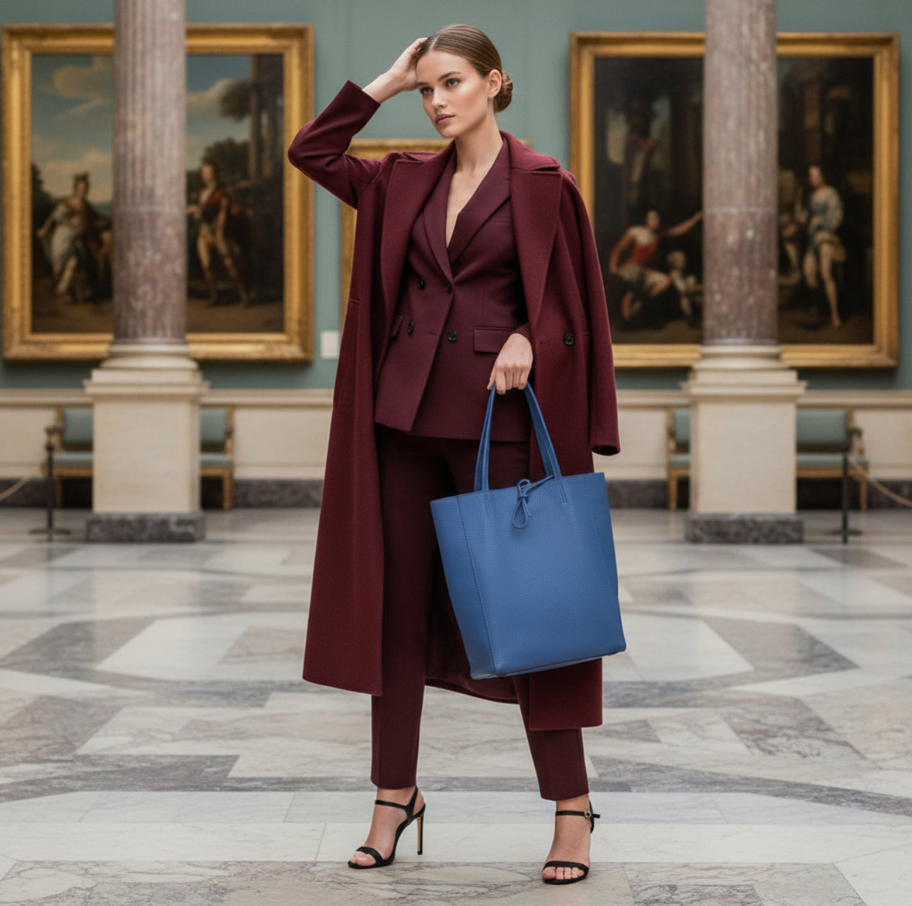 Italian Genuine Calf Leather Tote Bag 201718 TAKEASY