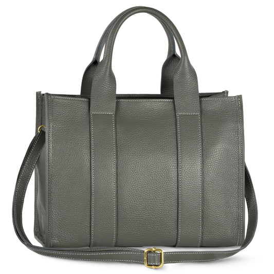 Italian Genuine Calf Leather Tote Bag 282611 TAKEASY