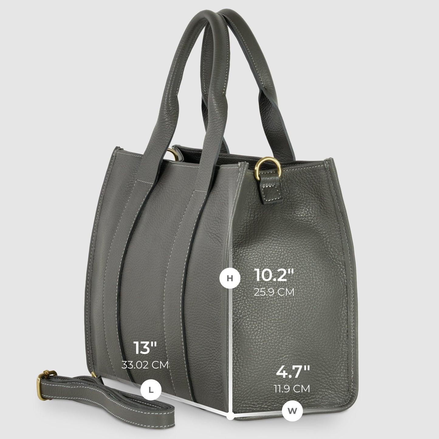 Italian Genuine Calf Leather Tote Bag 282611 TAKEASY