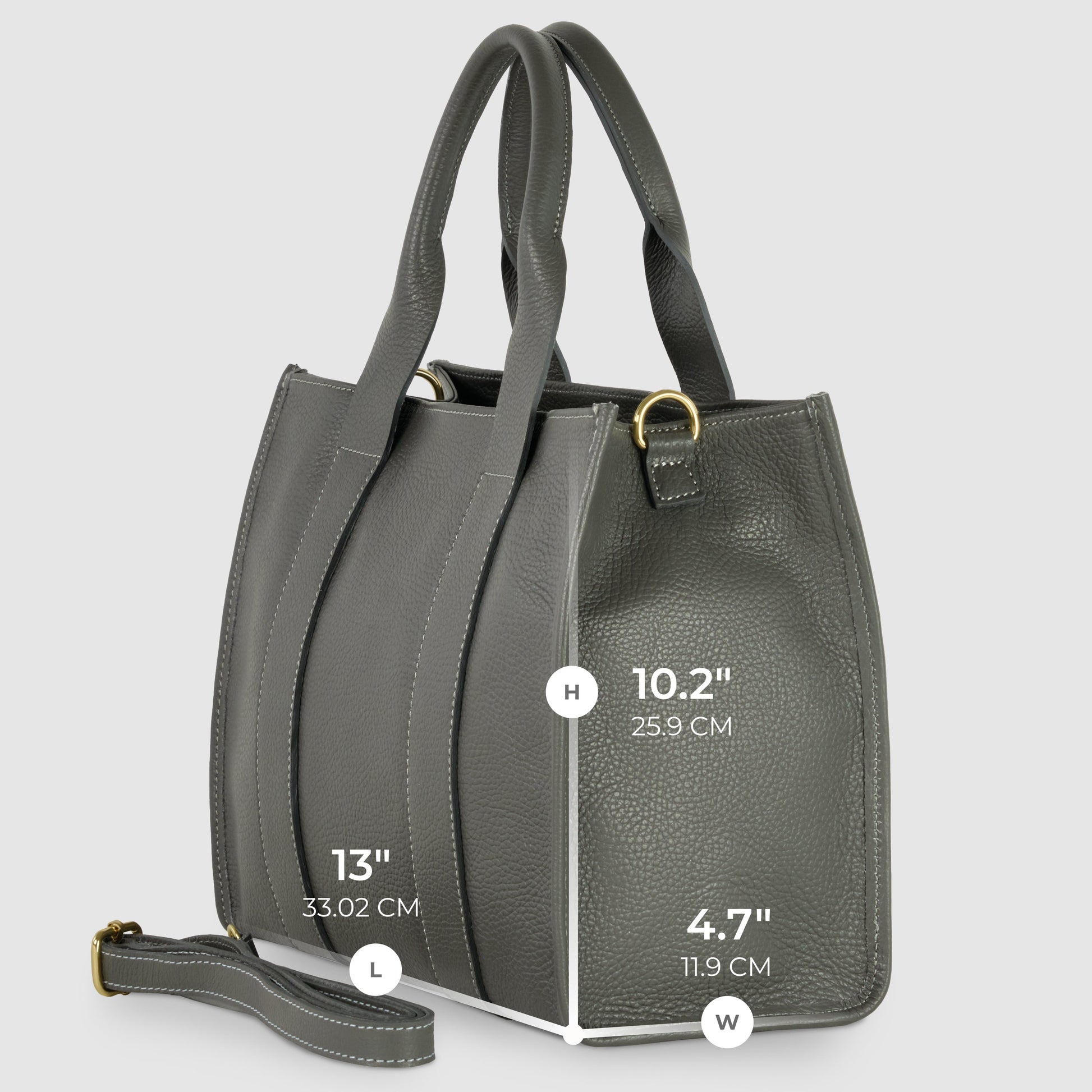 Italian Genuine Calf Leather Tote Bag 282611 TAKEASY
