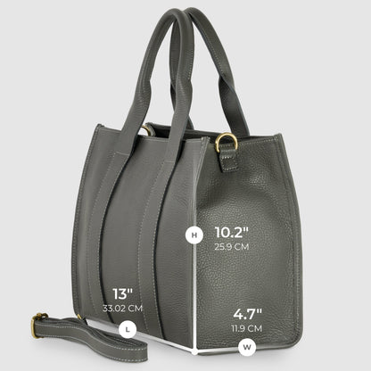 Italian Genuine Calf Leather Tote Bag 282611 TAKEASY