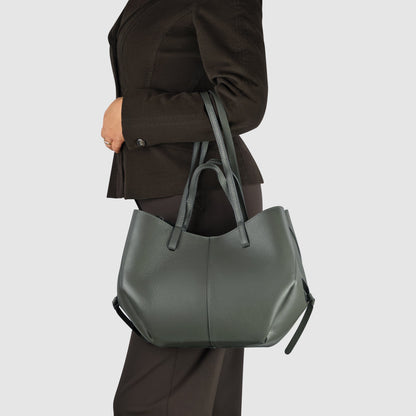 Italian Genuine Calf Leather Tote Bag 312912 TAKEASY