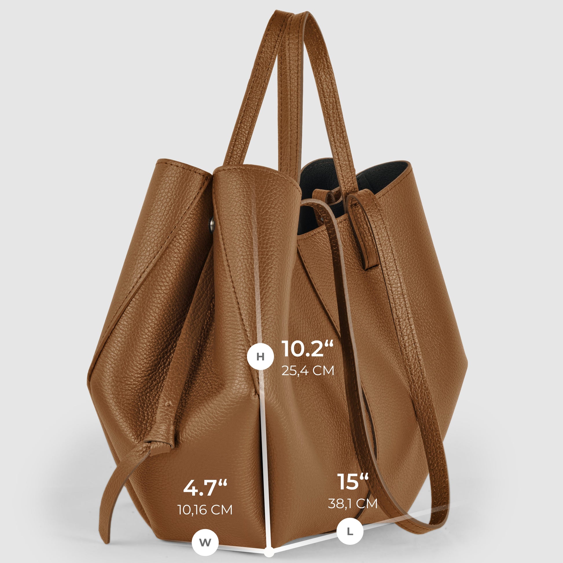 Italian Genuine Calf Leather Tote Bag 312912 TAKEASY