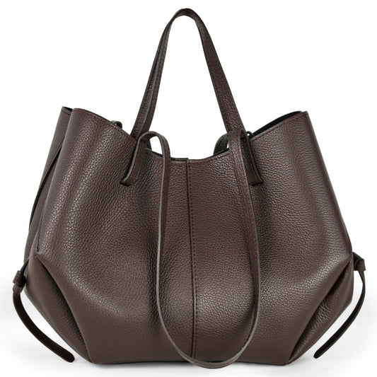 Italian Genuine Calf Leather Tote Bag 312912 TAKEASY