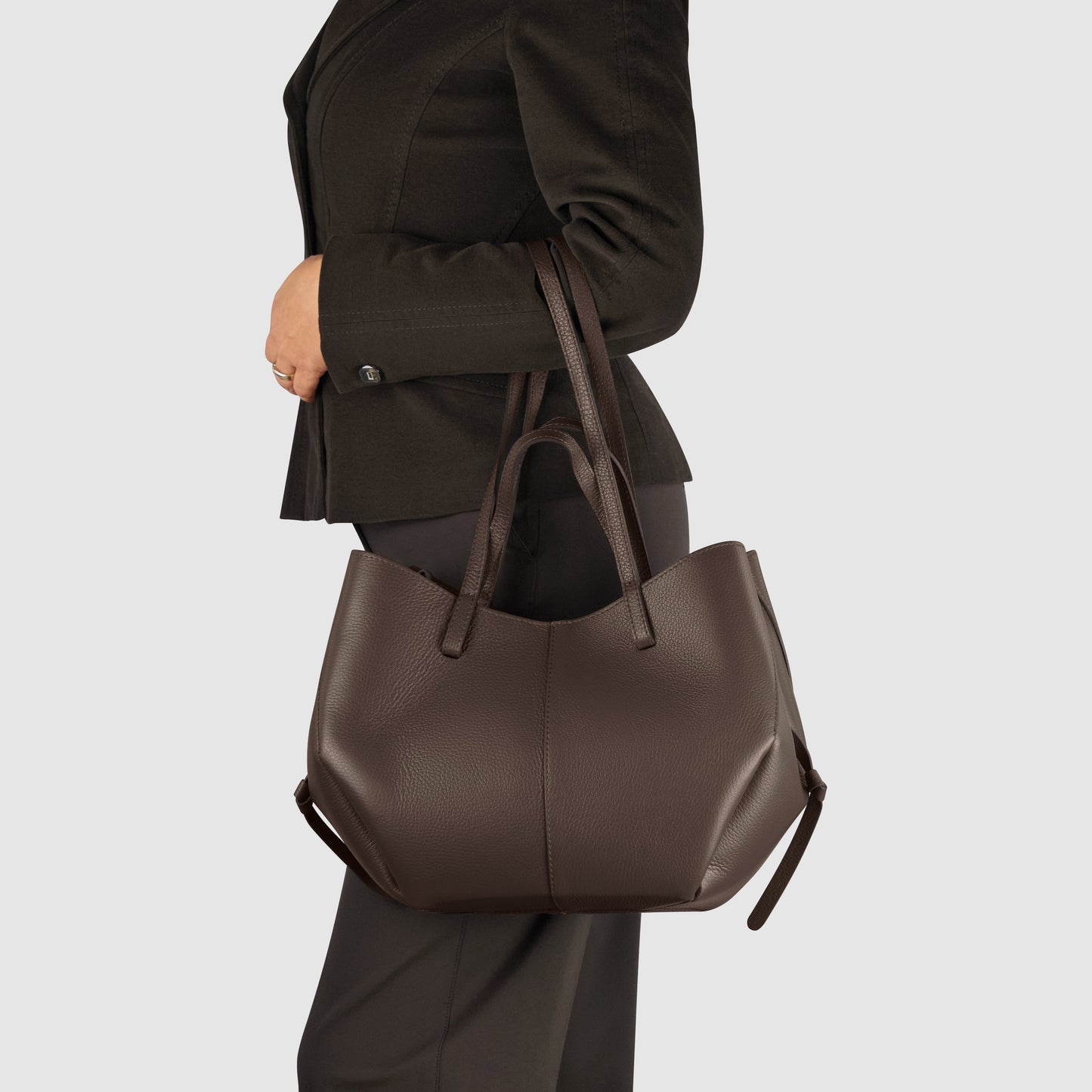 Italian Genuine Calf Leather Tote Bag 312912 TAKEASY
