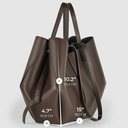 Italian Genuine Calf Leather Tote Bag 312912 TAKEASY