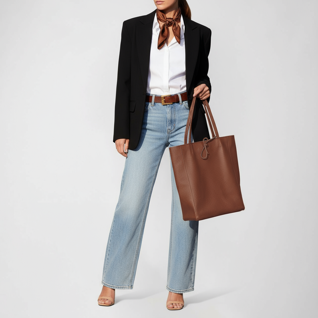 Italian Genuine Calf Leather Tote Bag 201718 TAKEASY