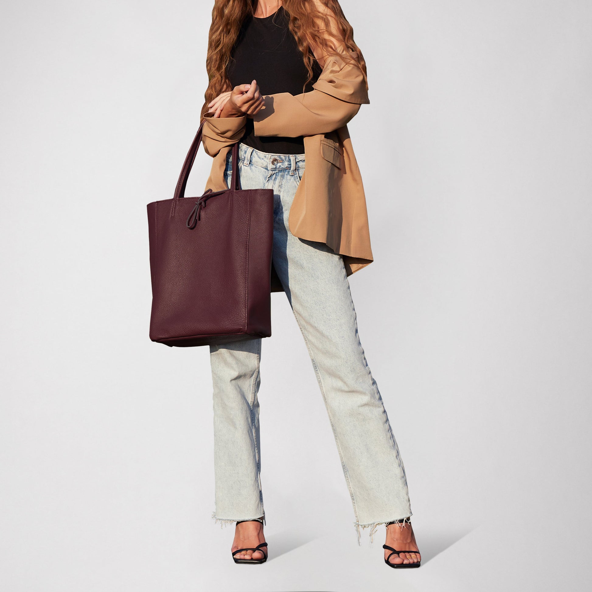 Italian Genuine Calf Leather Tote Bag 201718 TAKEASY