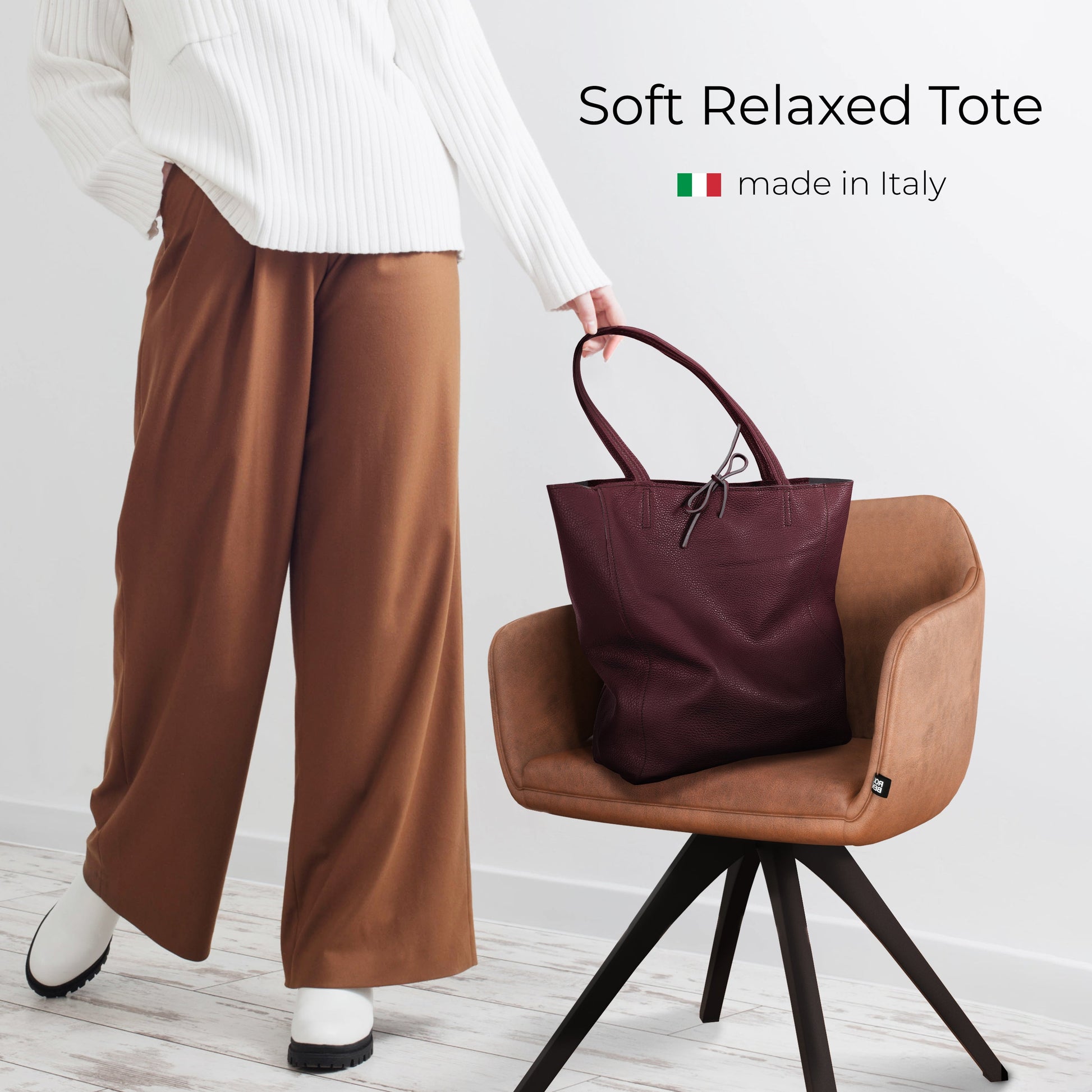Italian Genuine Calf Leather Tote Bag 201718 TAKEASY