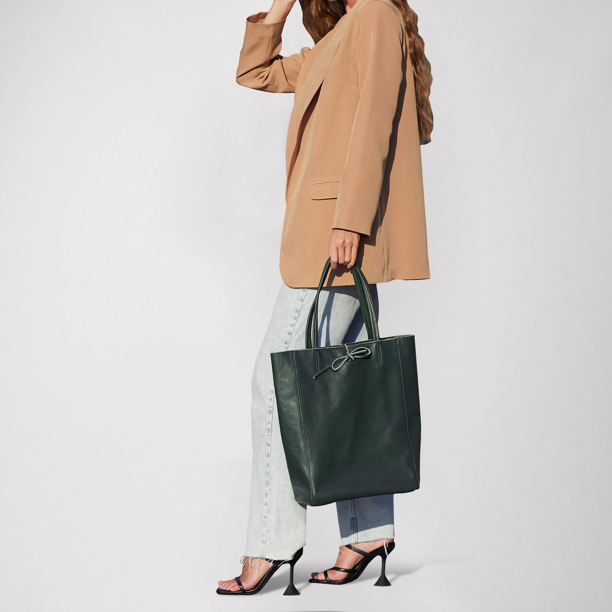 Italian Genuine Calf Leather Tote Bag 201718 TAKEASY