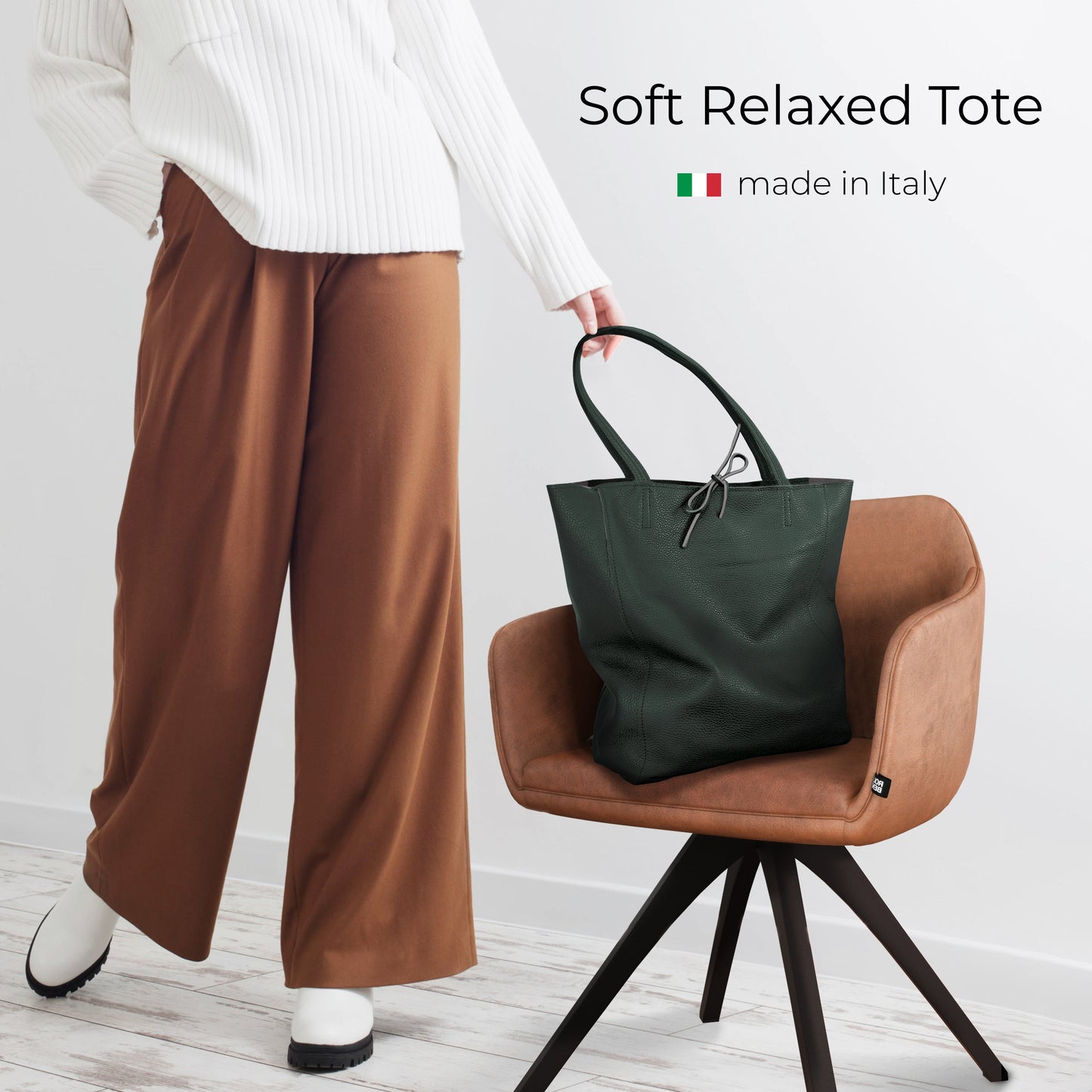 Italian Genuine Calf Leather Tote Bag 201718 TAKEASY