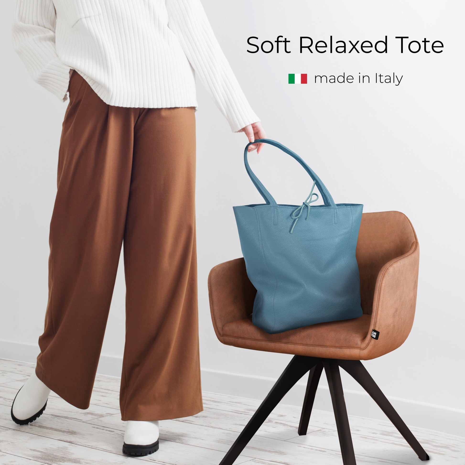 Italian Genuine Calf Leather Tote Bag 201718 TAKEASY