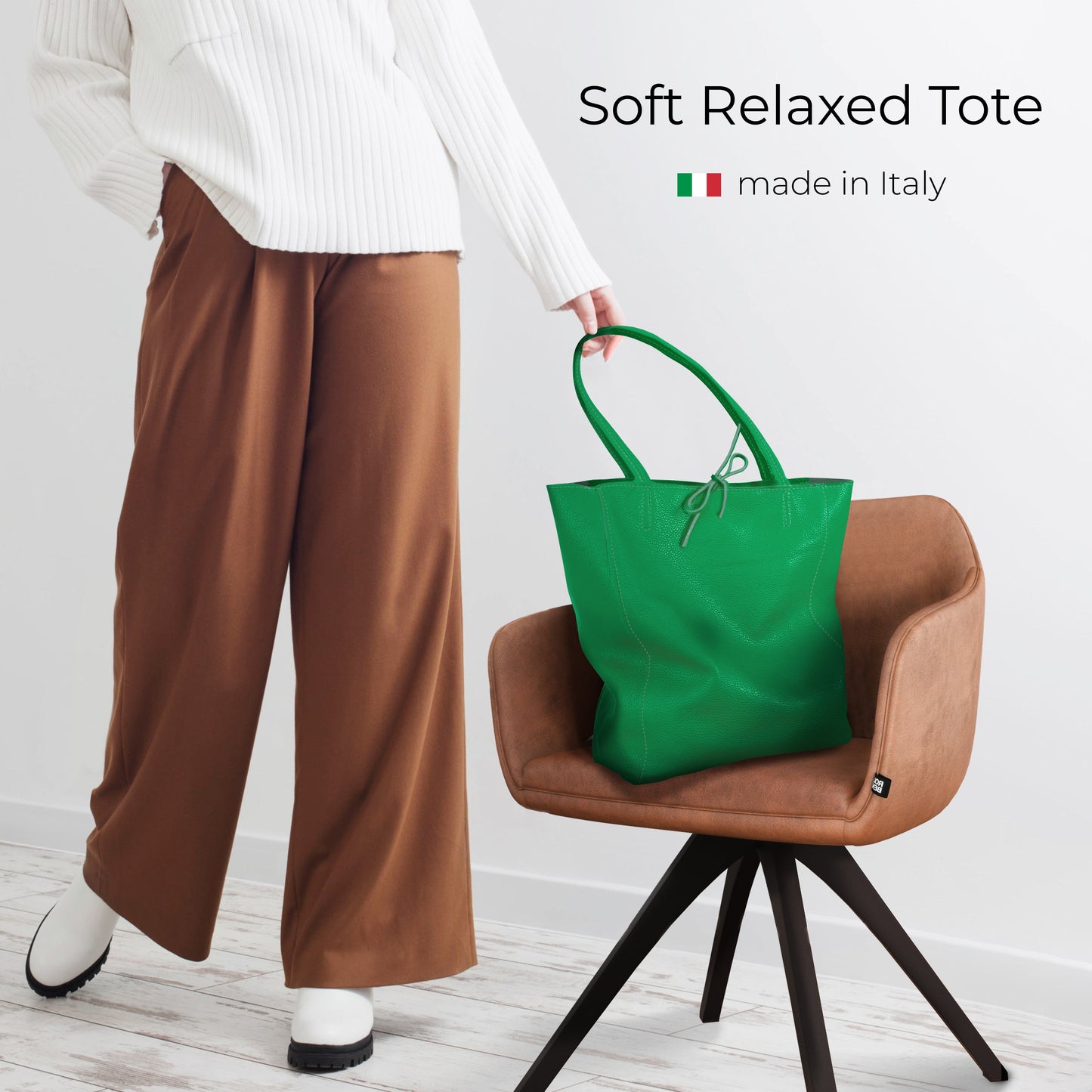 Italian Genuine Calf Leather Tote Bag 201718 TAKEASY