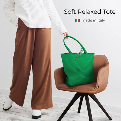 Italian Genuine Calf Leather Tote Bag 201718 TAKEASY