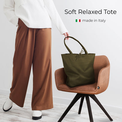 Italian Genuine Calf Leather Tote Bag 201718 TAKEASY