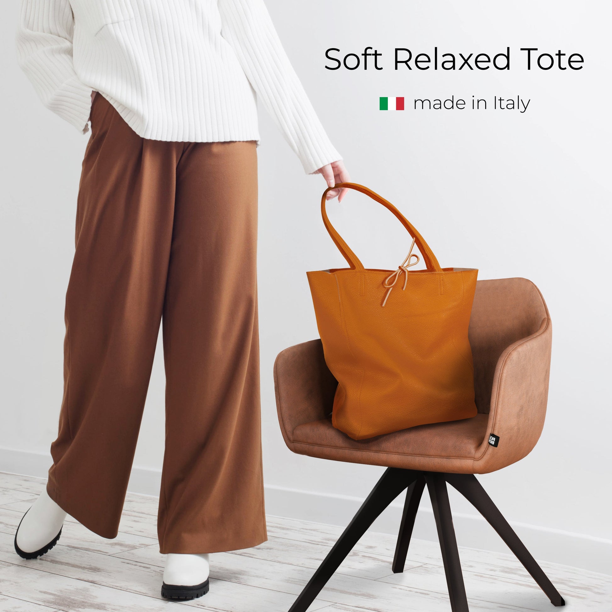 Italian Genuine Calf Leather Tote Bag 201718 TAKEASY