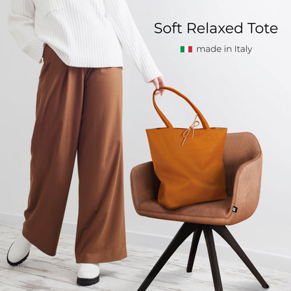 Italian Genuine Calf Leather Tote Bag 201718 TAKEASY
