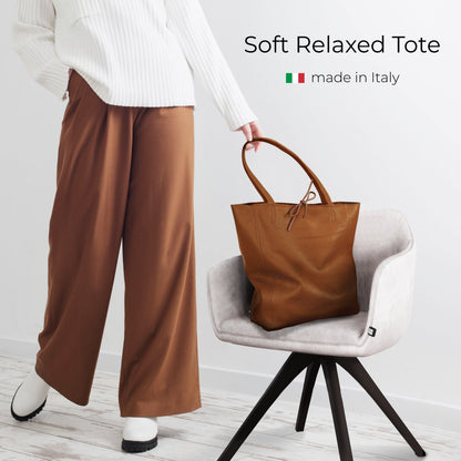 Italian Genuine Calf Leather Tote Bag 201718 TAKEASY