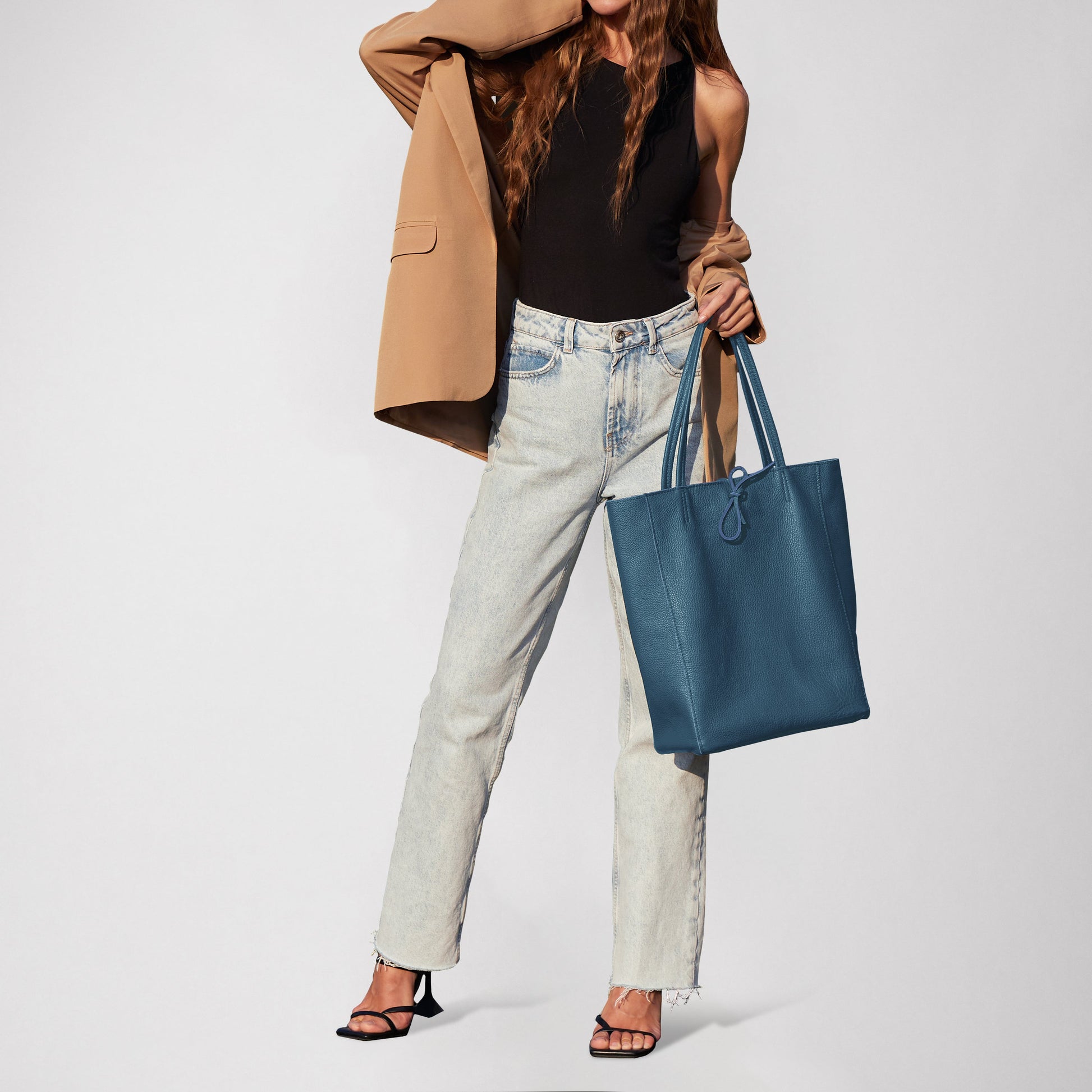 Italian Genuine Calf Leather Tote Bag 201718 TAKEASY