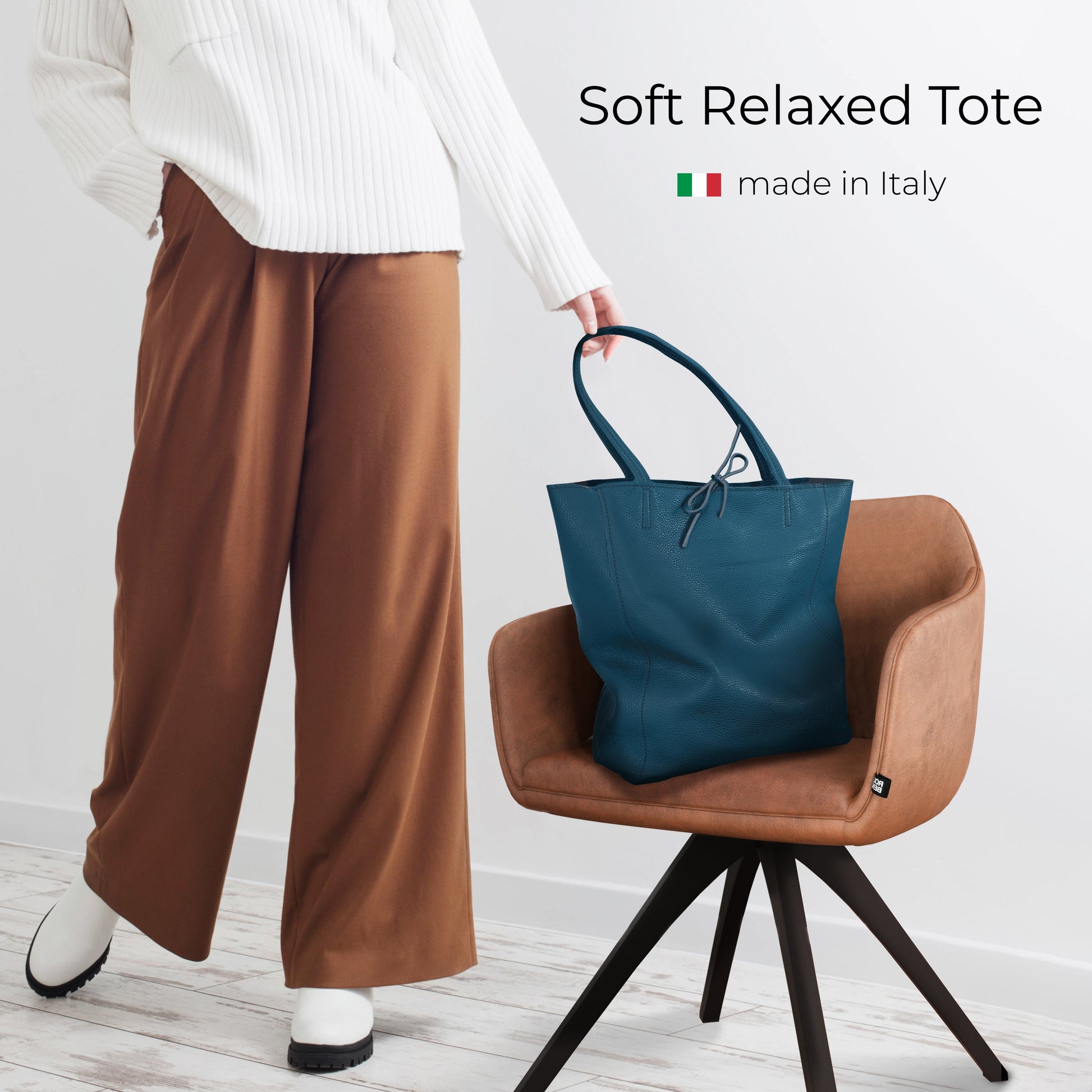 Italian Genuine Calf Leather Tote Bag 201718 TAKEASY