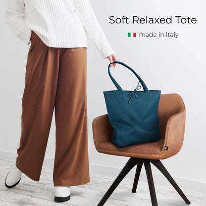 Italian Genuine Calf Leather Tote Bag 201718 TAKEASY