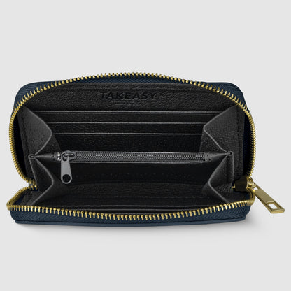 Italian Genuine Calf Leather Wallet 650988 TAKEASY