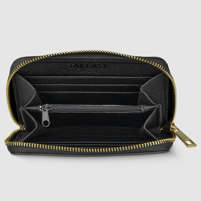 Italian Genuine Calf Leather Wallet 650988 TAKEASY