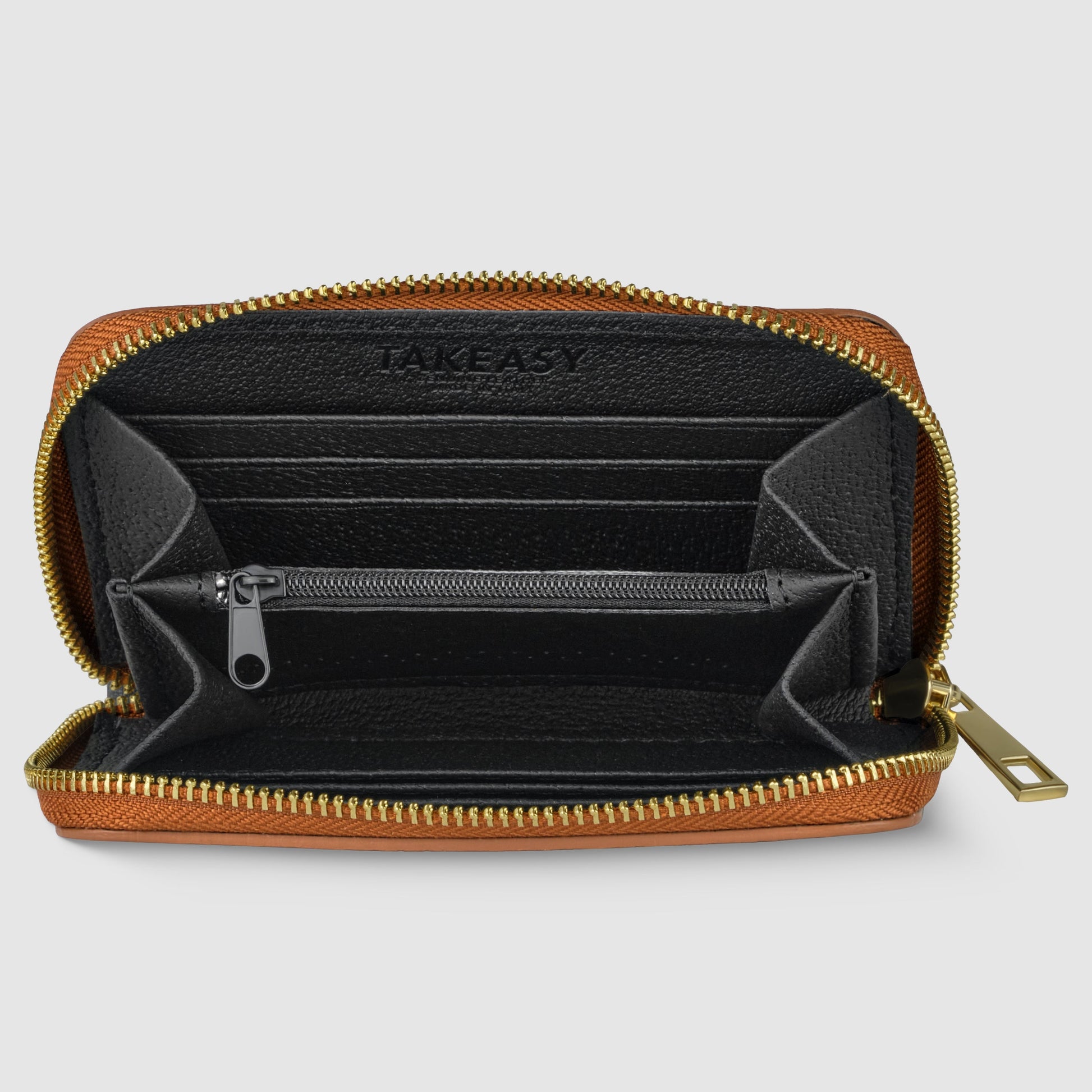 Italian Genuine Calf Leather Wallet 650988 TAKEASY