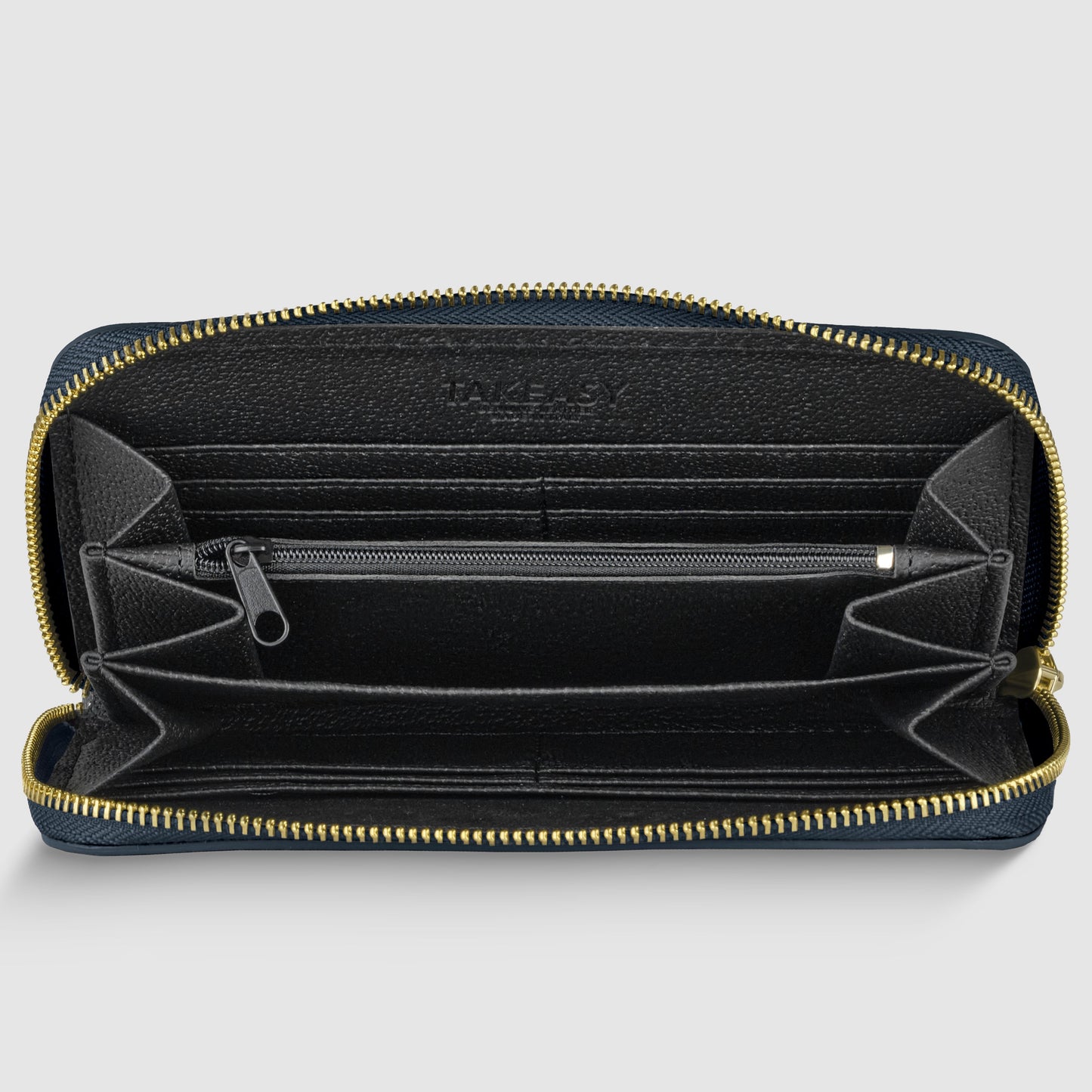 Italian Genuine Calf Leather Wallet 651088 TAKEASY