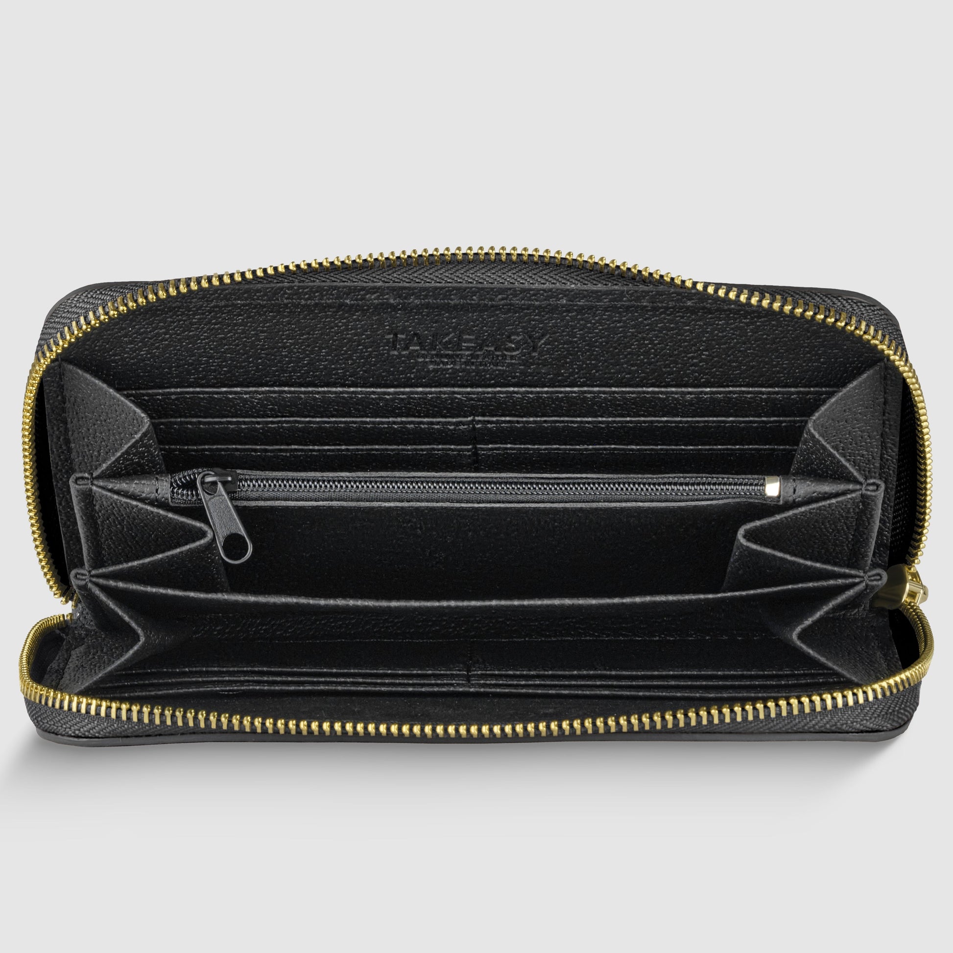 Italian Genuine Calf Leather Wallet 651088 TAKEASY