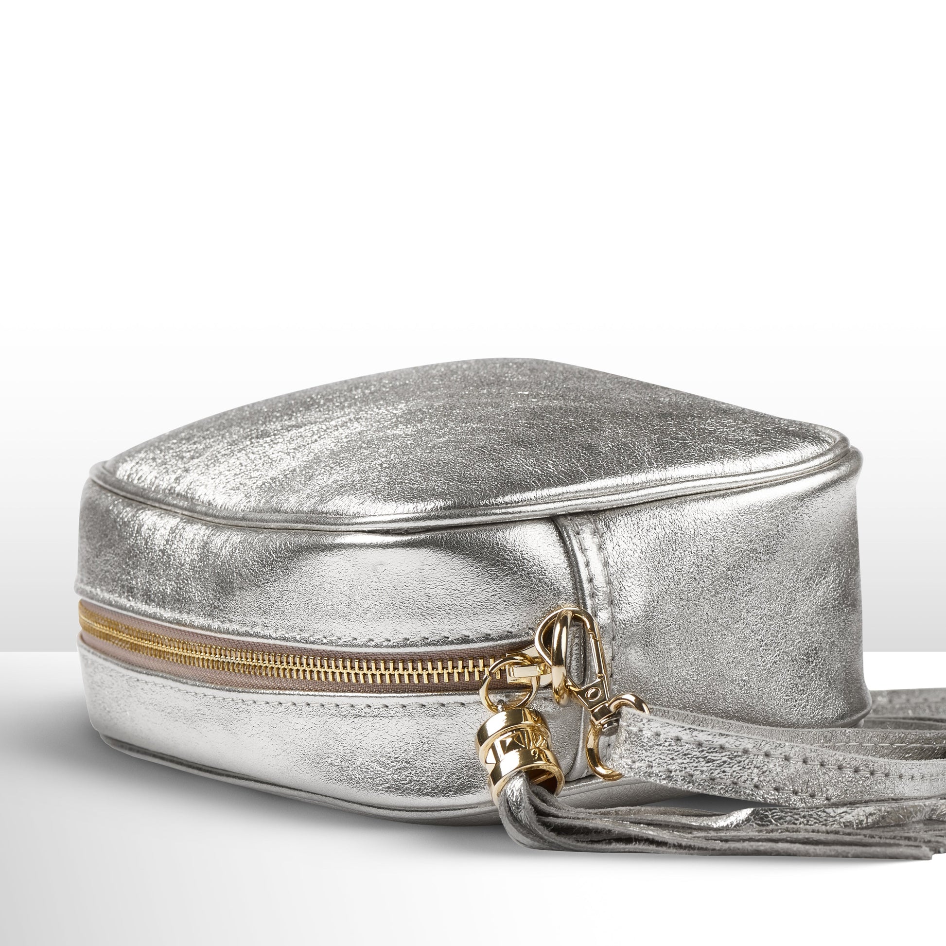Italian Genuine Metallic Suede Crossbody Bag 231302 TAKEASY
