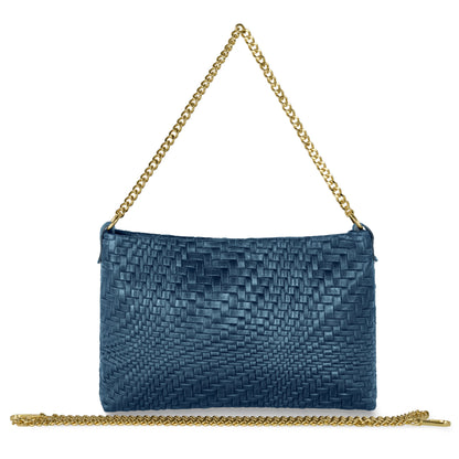 Italian Genuine Grid Suede Crossbody Bag 101315 TAKEASY