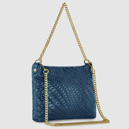 Italian Genuine Grid Suede Crossbody Bag 101315 TAKEASY