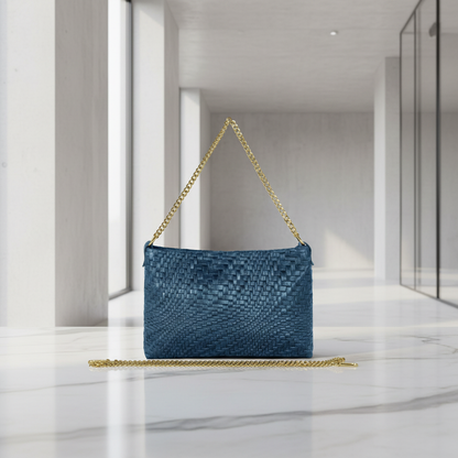 Italian Genuine Grid Suede Crossbody Bag 101315 TAKEASY