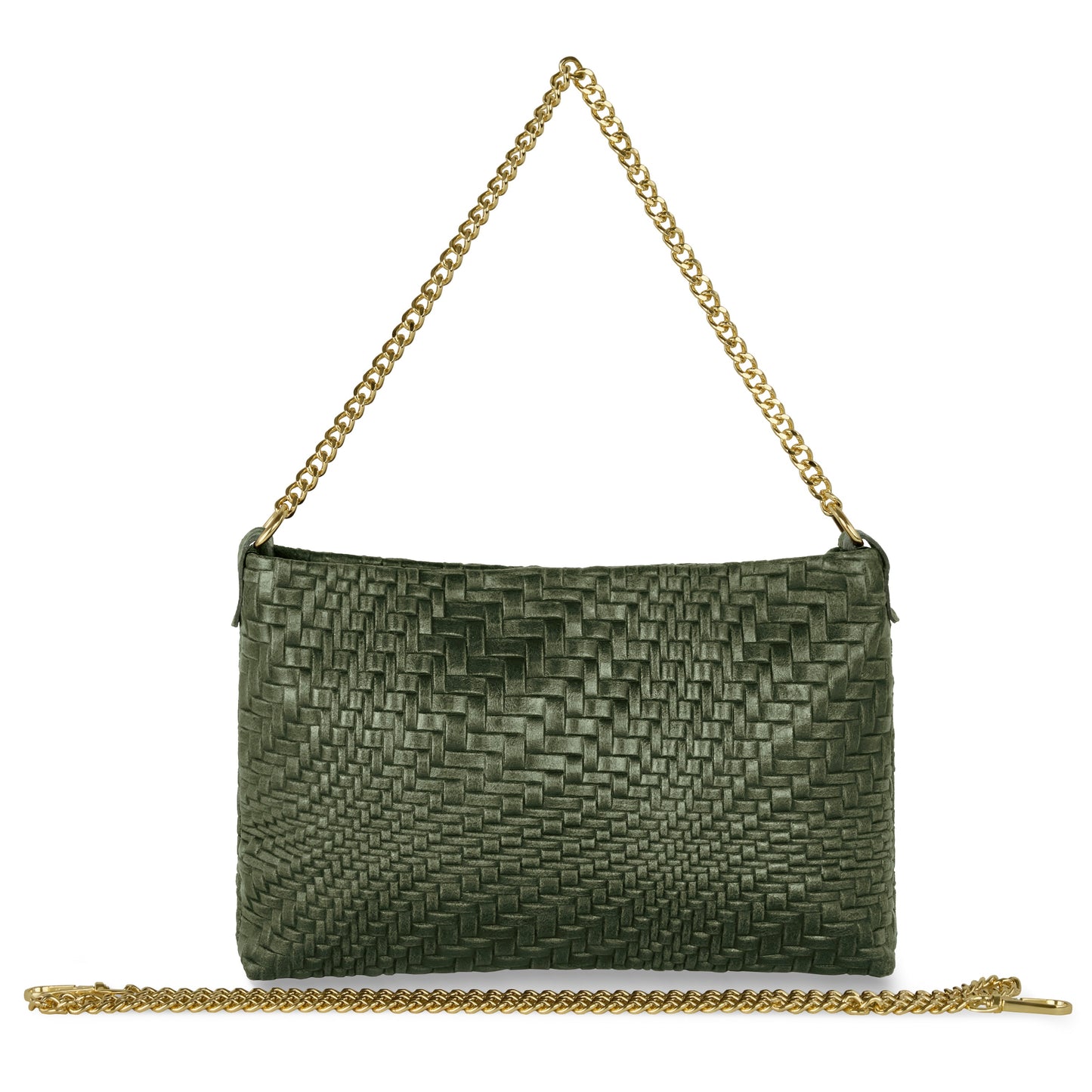 Italian Genuine Grid Suede Crossbody Bag 101315 TAKEASY