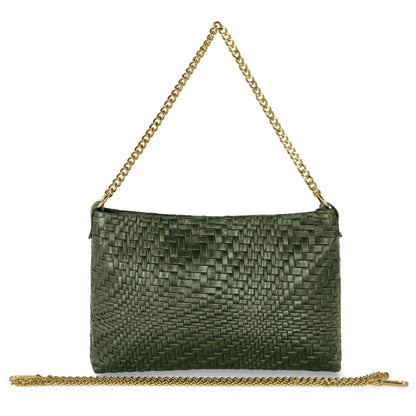 Italian Genuine Grid Suede Crossbody Bag 101315 TAKEASY