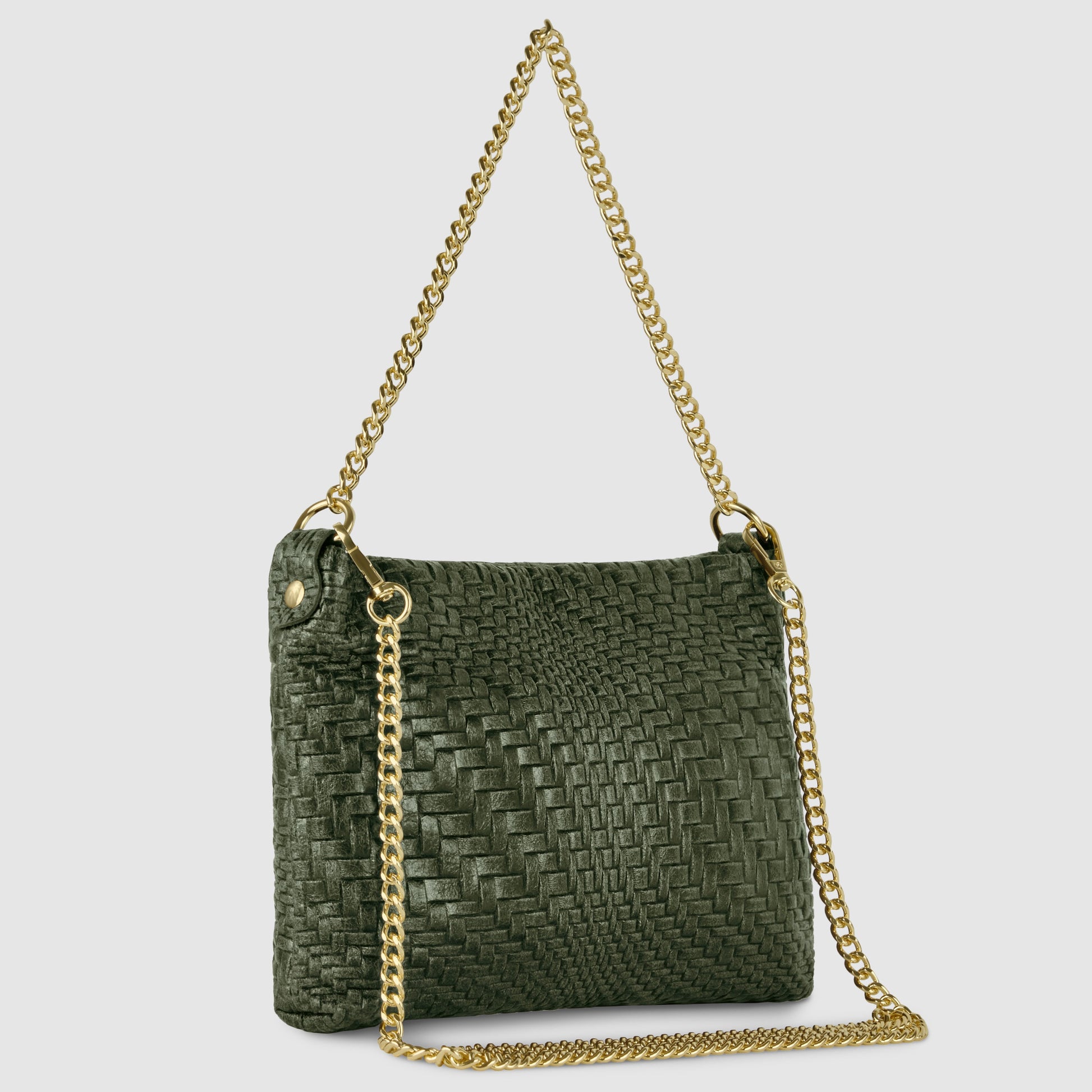 Italian Genuine Grid Suede Crossbody Bag 101315 TAKEASY
