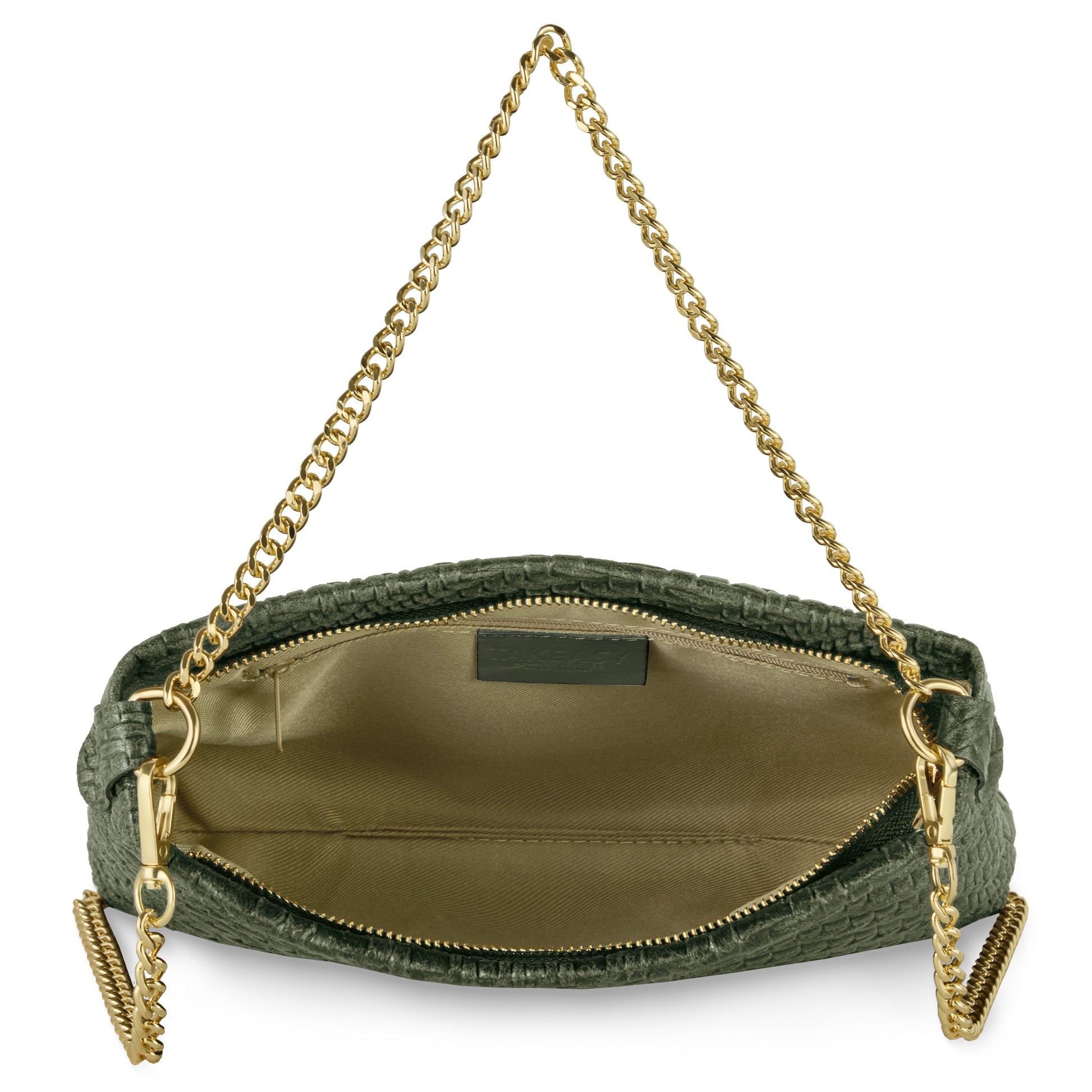 Italian Genuine Grid Suede Crossbody Bag 101315 TAKEASY