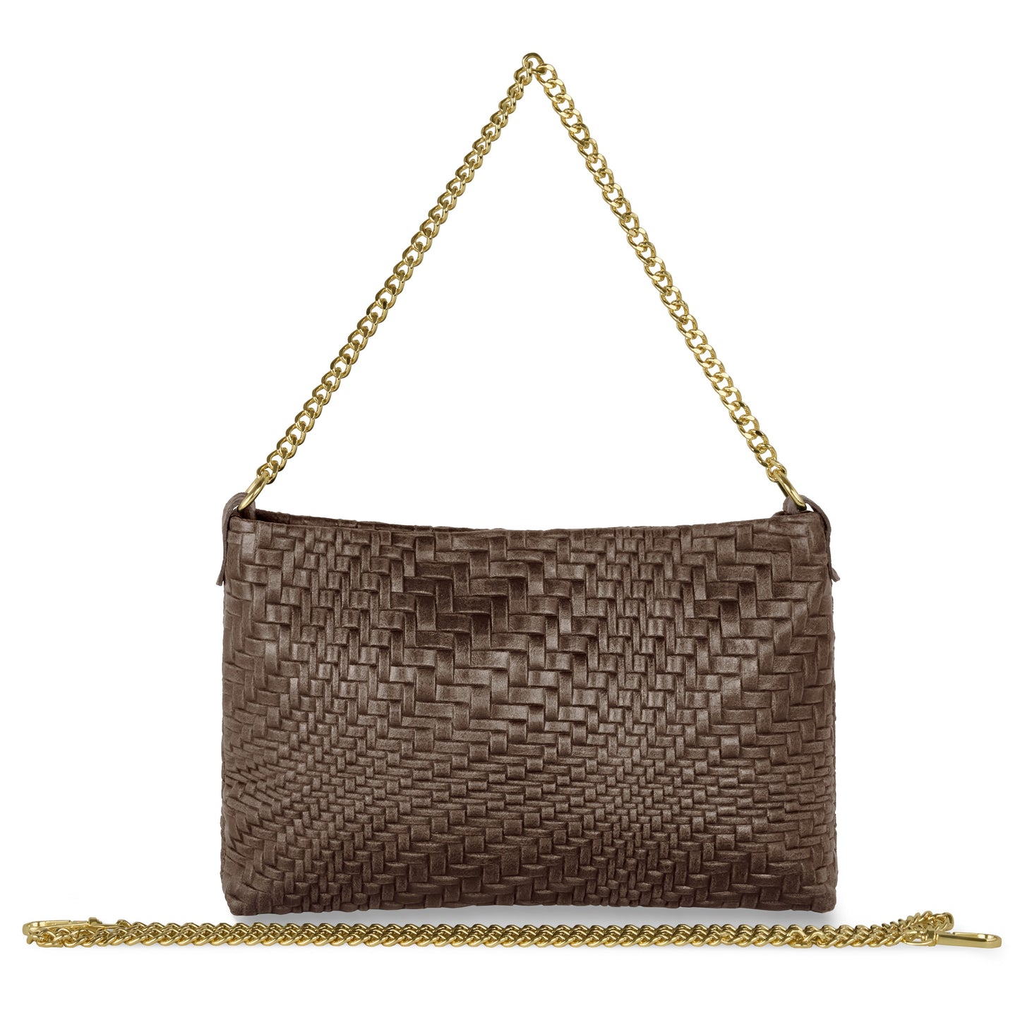 Italian Genuine Grid Suede Crossbody Bag 101315 TAKEASY