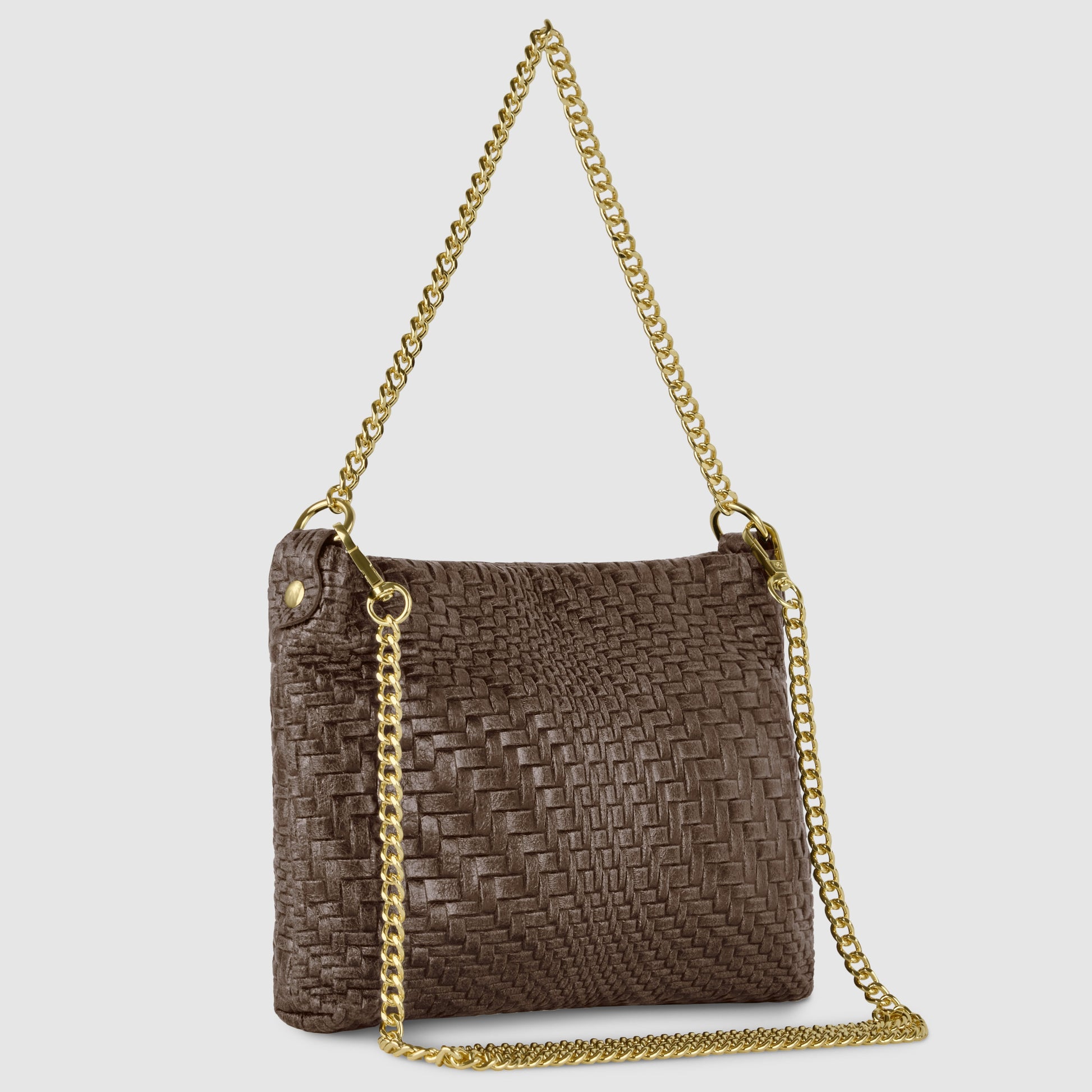 Italian Genuine Grid Suede Crossbody Bag 101315 TAKEASY
