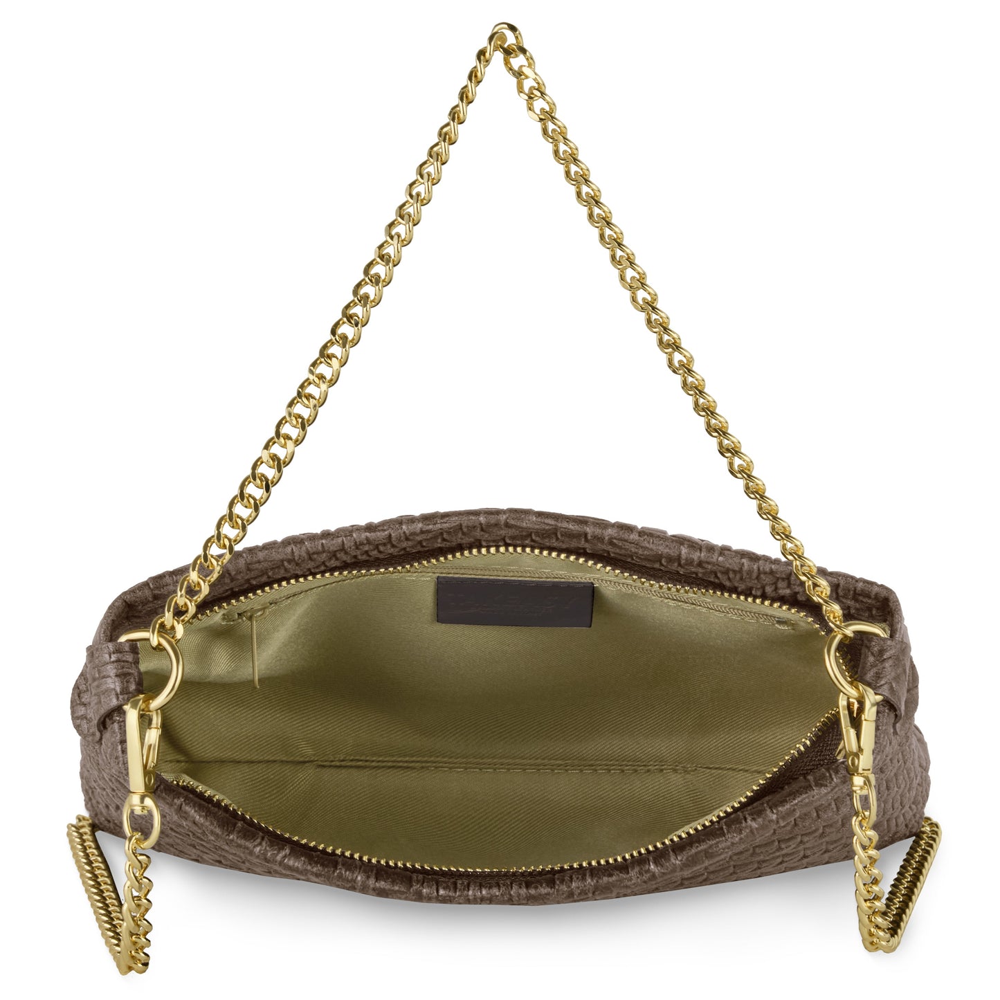 Italian Genuine Grid Suede Crossbody Bag 101315 TAKEASY