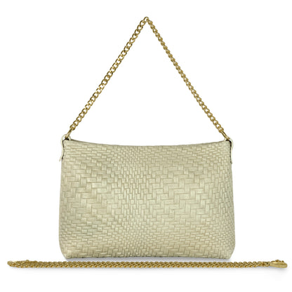 Italian Genuine Grid Suede Crossbody Bag 101315 TAKEASY