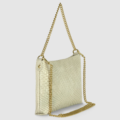 Italian Genuine Grid Suede Crossbody Bag 101315 TAKEASY
