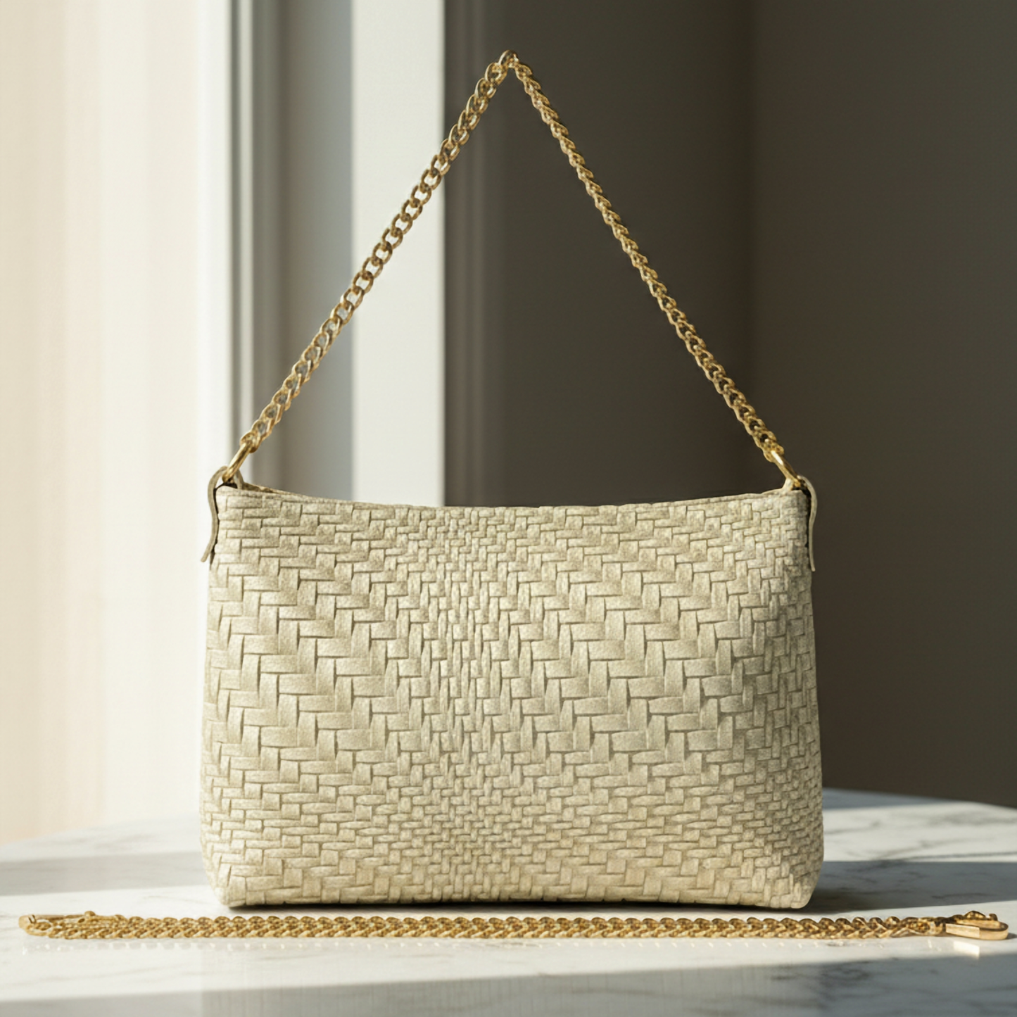 Italian Genuine Grid Suede Crossbody Bag 101315 TAKEASY