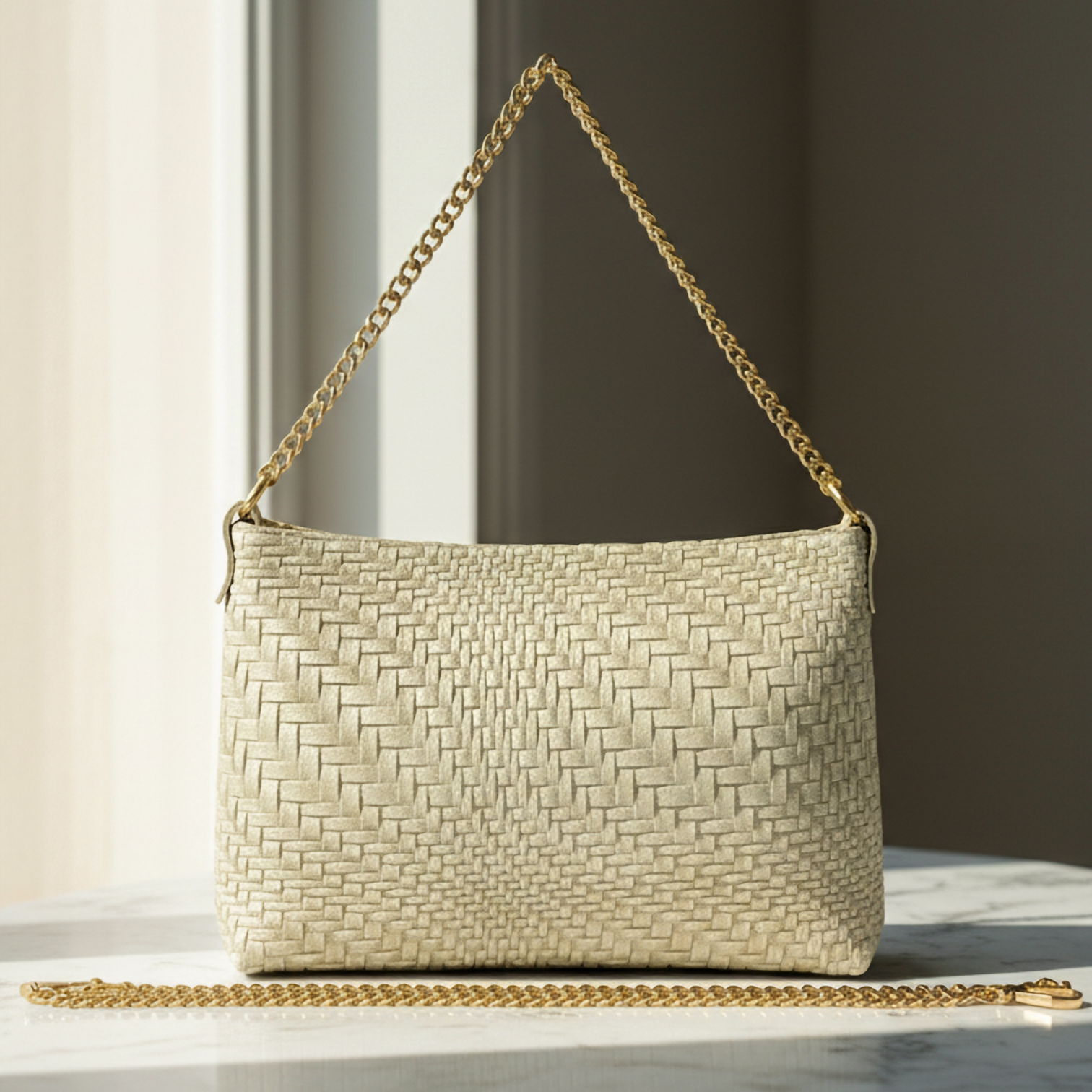 Italian Genuine Grid Suede Crossbody Bag 101315 TAKEASY