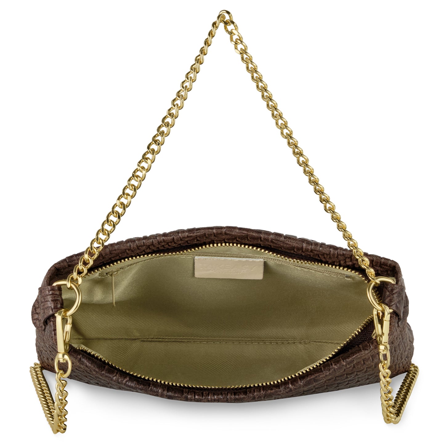Italian Genuine Grid Suede Crossbody Bag 101315 TAKEASY