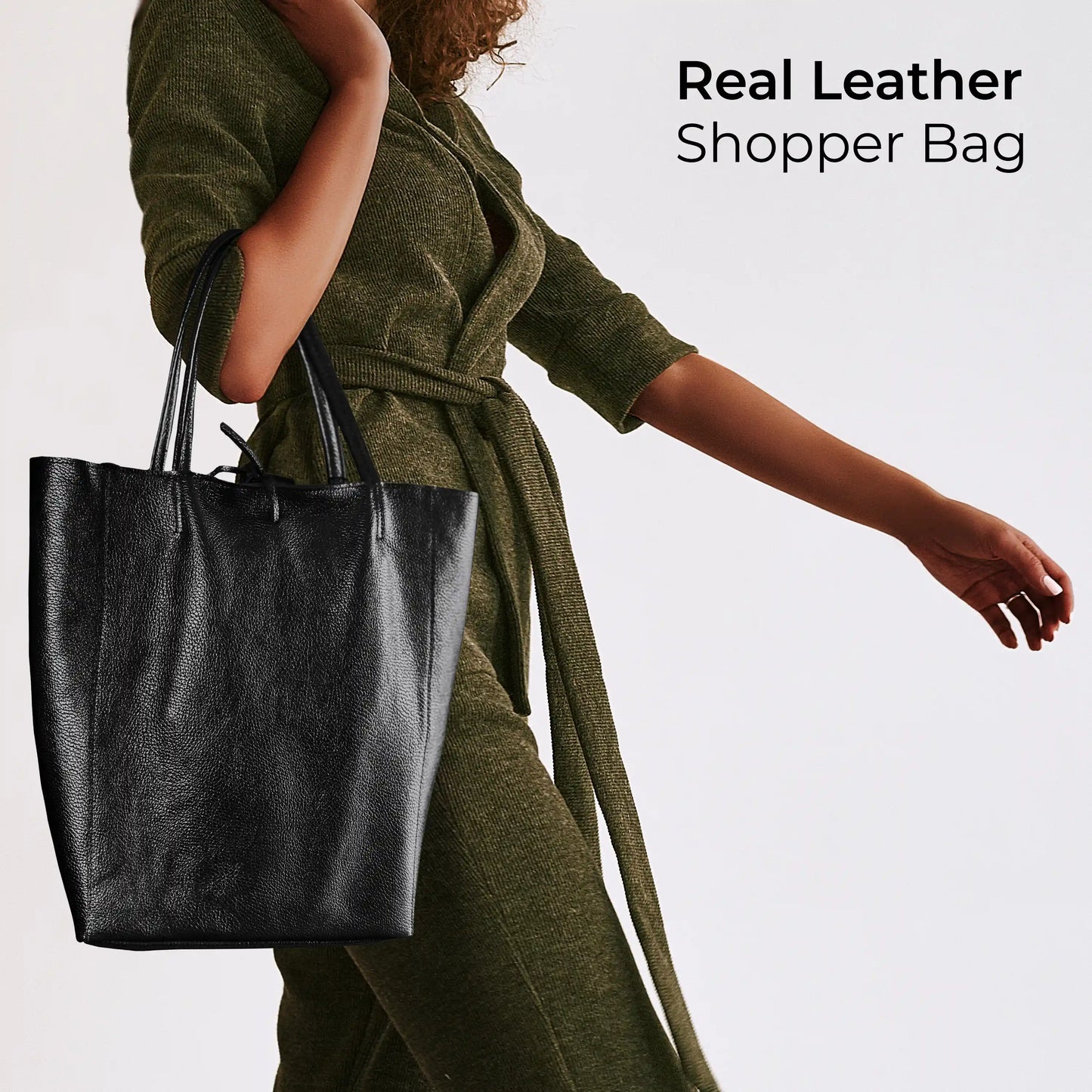 Italian Genuine Metallic Calf Leather Tote Bag 201718 TAKEASY