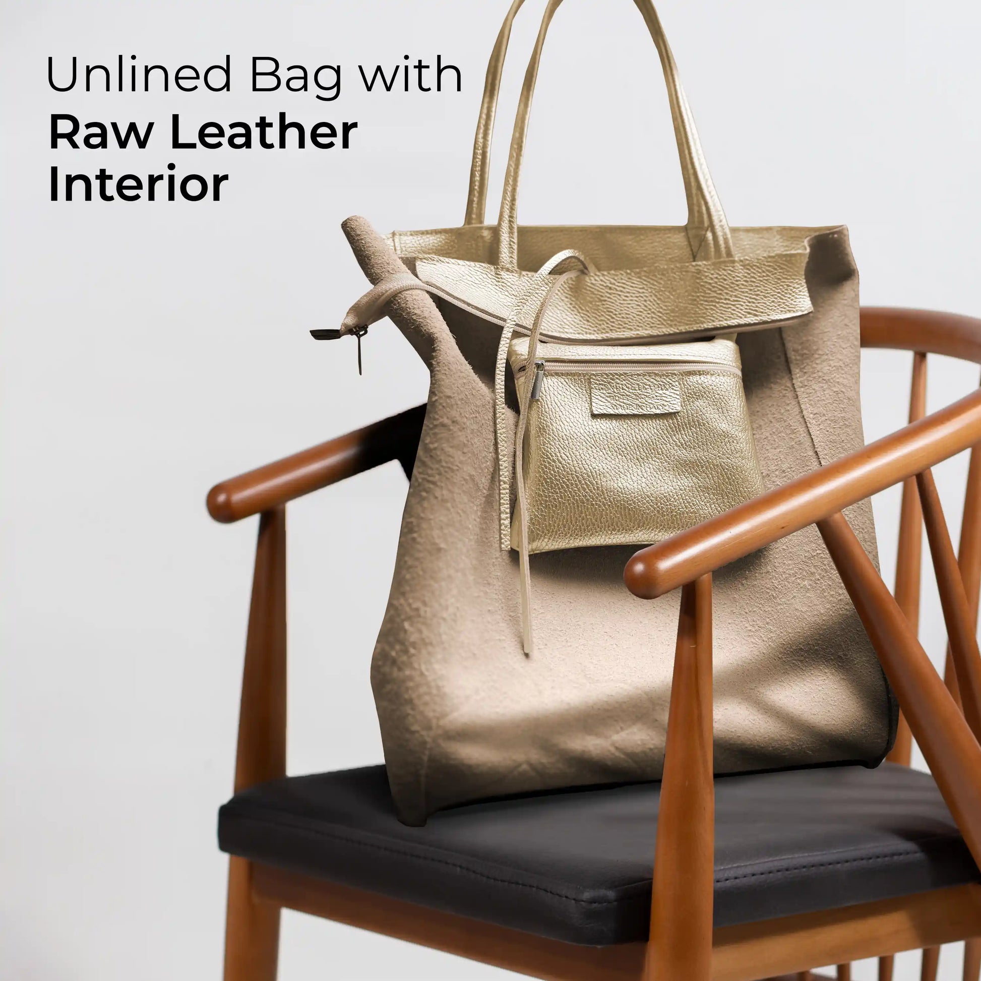 Italian Genuine Metallic Calf Leather Tote Bag 201718 TAKEASY