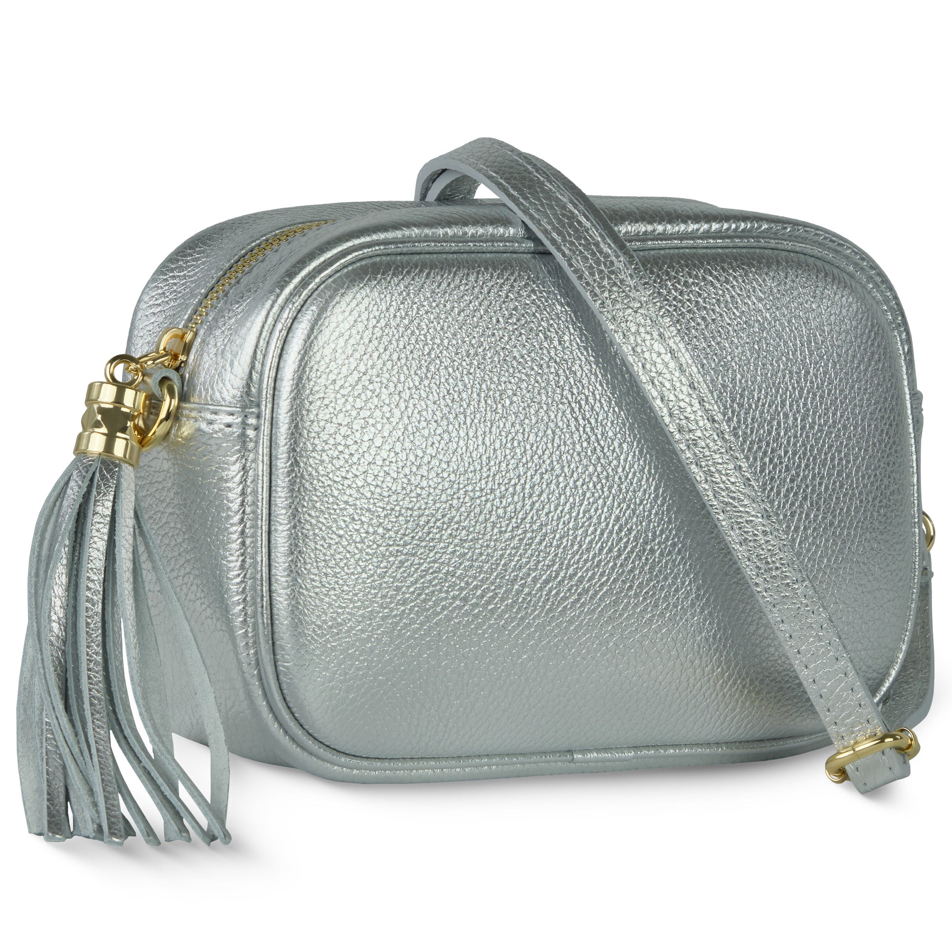 Italian Genuine Metallic Calf Leather Crossbody Bag 231302 TAKEASY