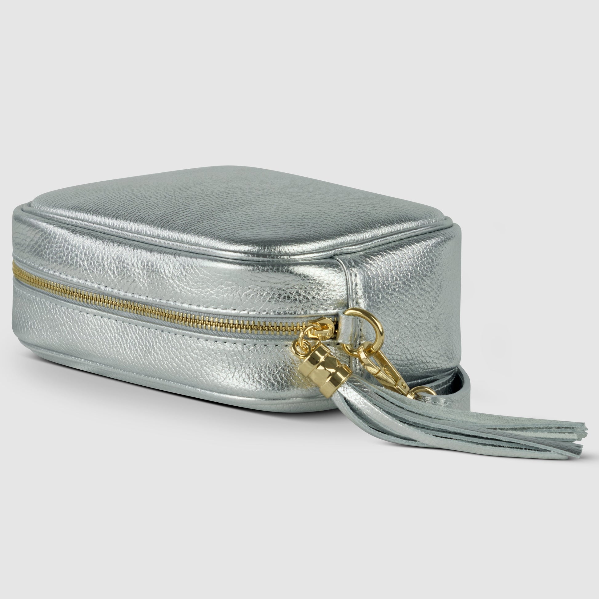 Italian Genuine Metallic Calf Leather Crossbody Bag 231302 TAKEASY